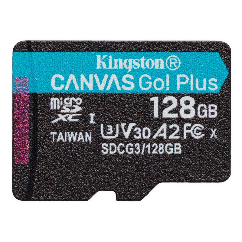 MEMORIA microSD KINGSTON CANVAS Go! Plus DE 128GB U3 V30 A2